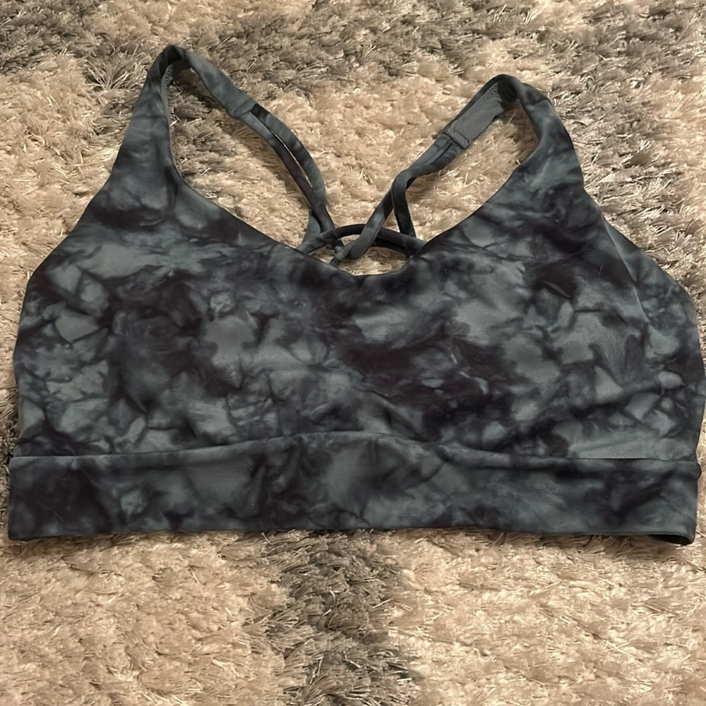 Athleta Tie Dye Strappy Back Sports Bra